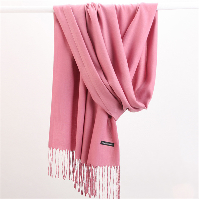 Cashmere Scarf Wrap - 패션 솔리드 컬러 2023 여성 스카프