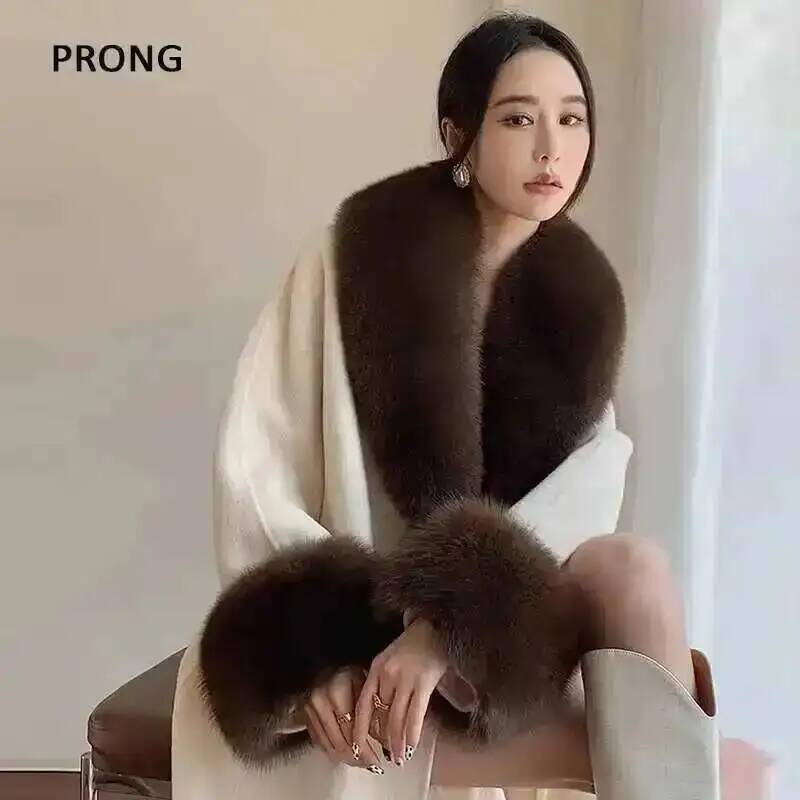 Winter Clothing For Sale - 100% 진짜 여우 모피 칼라 겨울