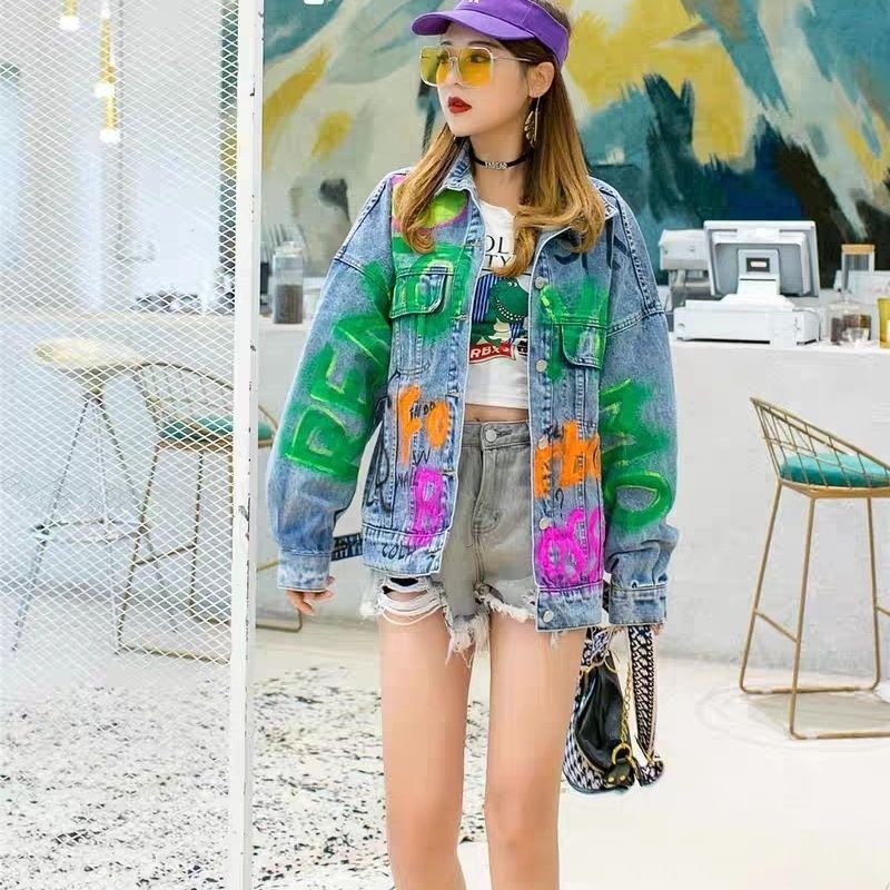 Winter Clothing Korean - 여성 의류 데님 코트 가을 느슨한