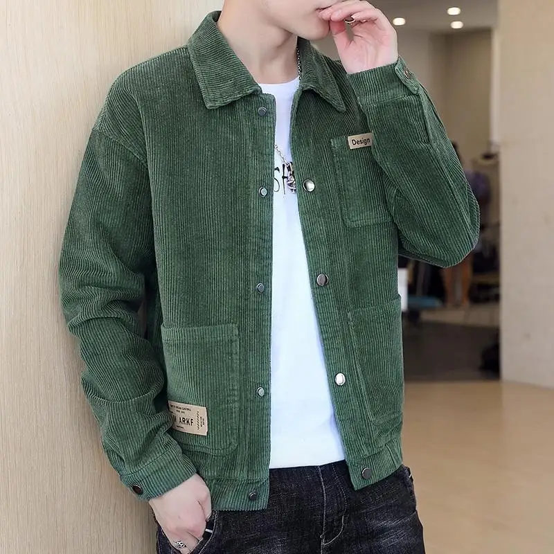 Jack Winter Clothing - 리비엘리 패션 라펠 버튼 포켓 스플라이스