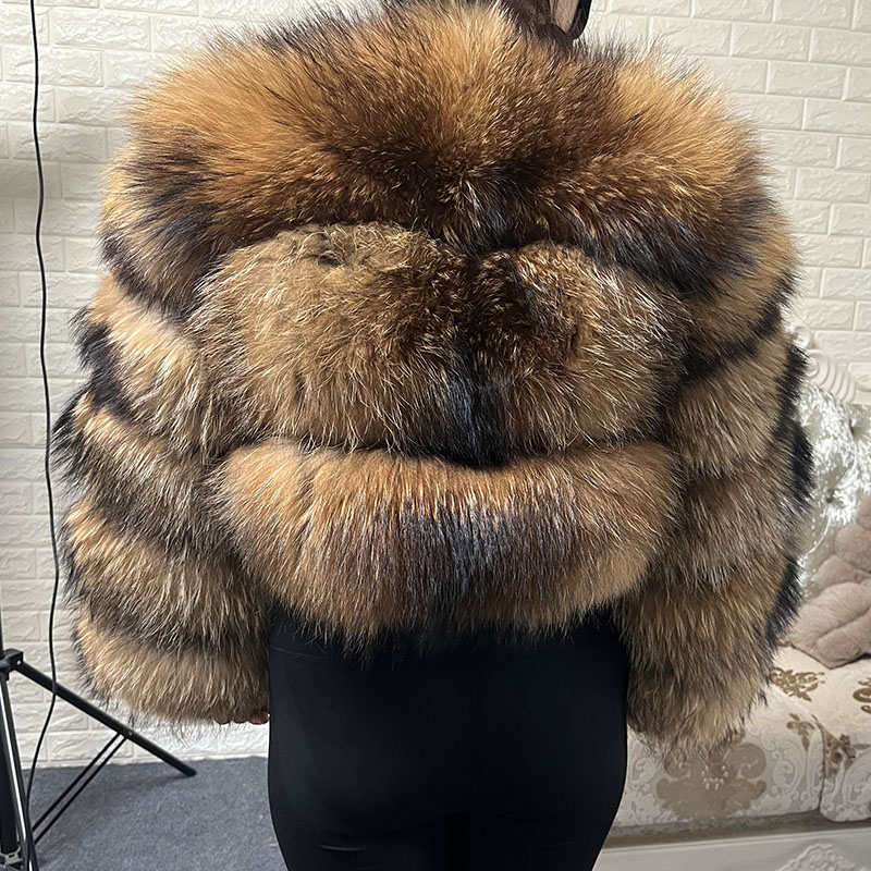 플러스 사이즈 탑스 브라운 퍼 마오마오콩 비만 여성용  - Winter Clothing For Sale 리뷰 및 가격
