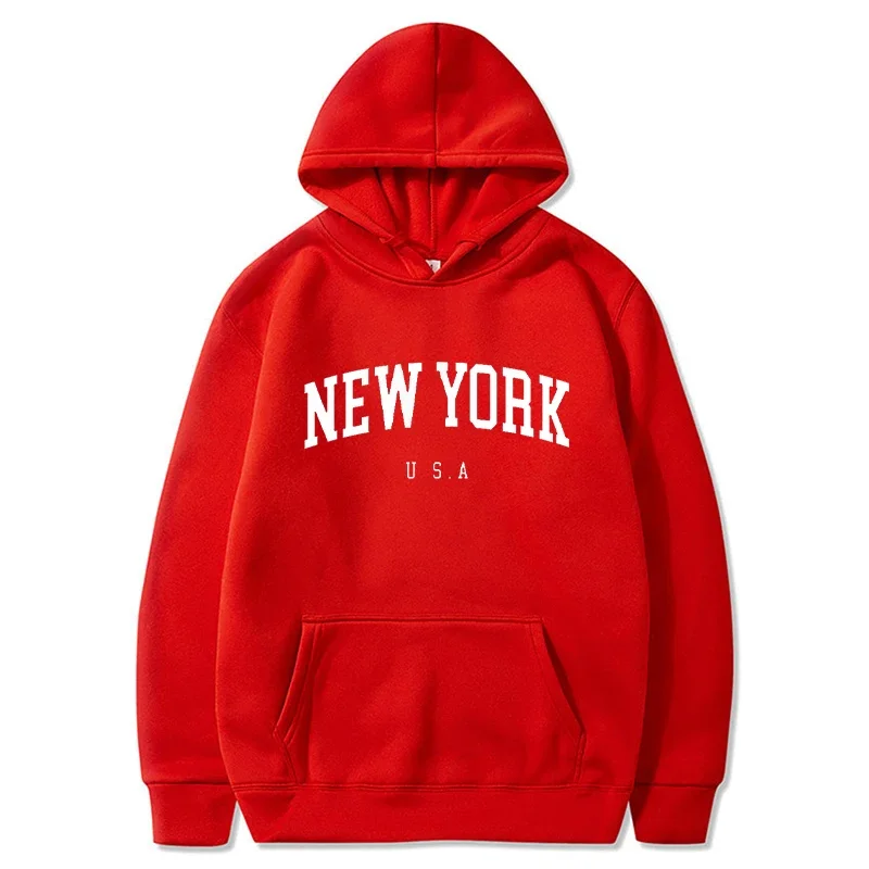 남성 여성 뉴욕 미국 도시 후드티 패션 레터 프린트 그 - Winter Clothing New York 리뷰 및 가격