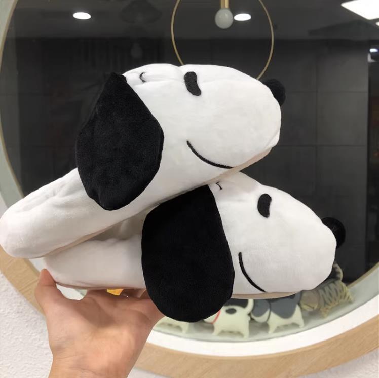 귀여운 스누피 플러시 슬리퍼 여성용 만화 피넛츠 강아지 - Winter Clothing For Dogs 리뷰 및 가격