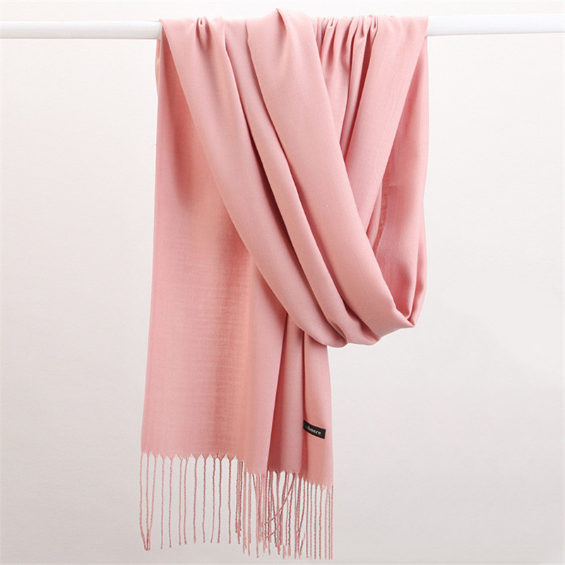 패션 솔리드 컬러 2023 여성 스카프 겨울 Hijab - Cashmere Scarf Wrap 리뷰 및 가격