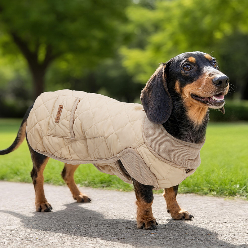 다치훈드용 겨울 방한 코트, 방수 기능과 칼라 구멍이  - Winter Clothing For Dogs 리뷰 및 가격