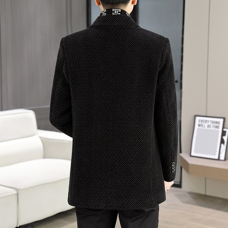남성용 모직 스카프 칼라 재킷, 겨울 플리스 따뜻한 코 - Jack Winter Clothing 리뷰 및 가격