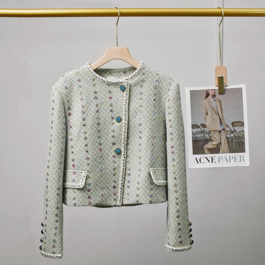 여성 우아한 트위드 럭셔리 정장 Jacke 코트 탑과  - Jack Winter Clothing 리뷰 및 가격