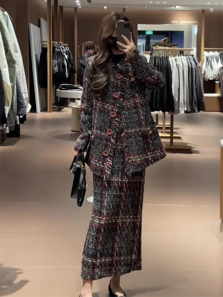 겨울 신상 여성 패션 고급스러운 분위기의 굵은 직조 작 - Winter Clothing For Sale 리뷰 및 가격