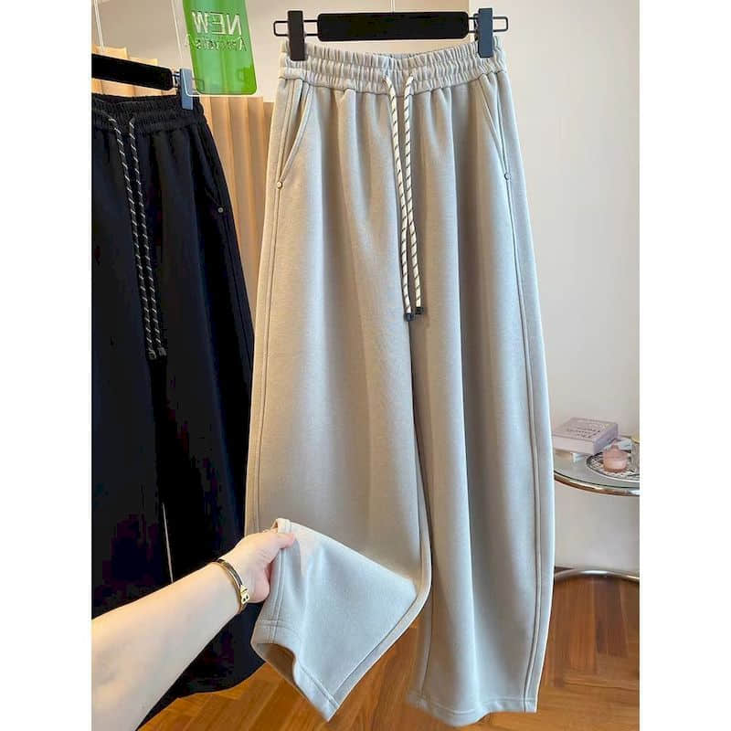 스트레이트 팬츠 솔리드 캐주얼 2026 가을 겨울 루즈 - Winter Clothing Korean 리뷰 및 가격
