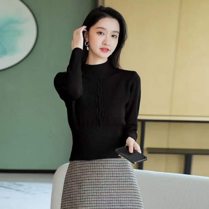 패션 스탠드 칼라 한국 스타일 단색 블라우스 여성 의류 - Winter Clothing Korean 리뷰 및 가격
