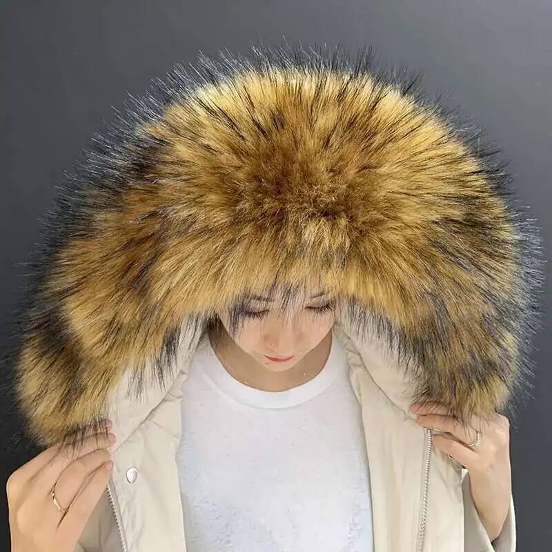 분리형 가짜 모피 칼라 초대형 따뜻한 가짜 모피 스카프 - Winter Clothing For Sale 리뷰 및 가격