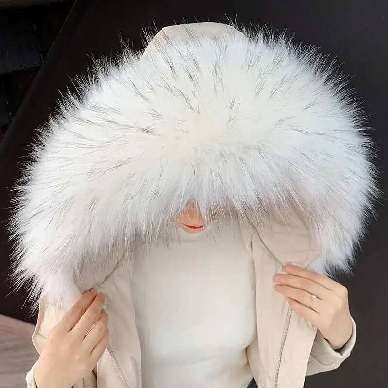분리형 가짜 모피 칼라 초대형 따뜻한 가짜 모피 스카프 - Winter Clothing For Sale 리뷰 및 가격
