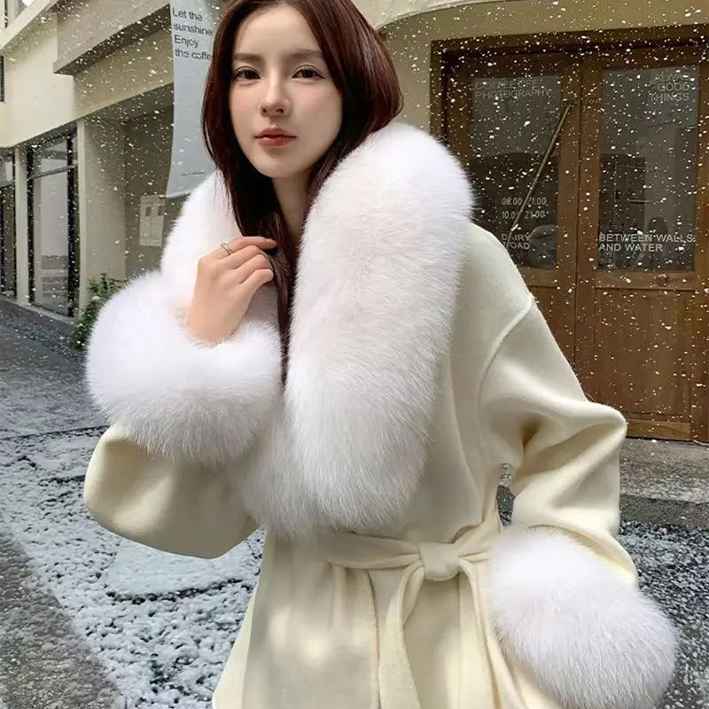 2025 리얼 폭스 퍼 칼라 겨울 여성용 고급 털 스카 - Winter Clothing For Sale 리뷰 및 가격