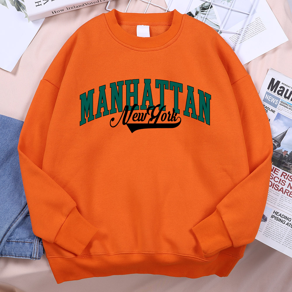 뉴욕 맨하탄 레터 스웻셔츠 남성용 모피 라이너 플리스  - Winter Clothing New York 리뷰 및 가격