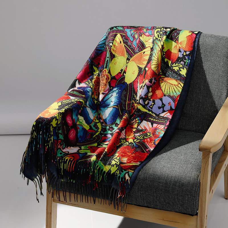 여성을위한 럭셔리 브랜드 유화 캐시미어 스카프 따뜻한  - Cashmere Scarf Wrap 리뷰 및 가격