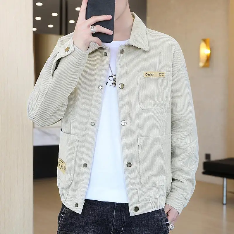 리비엘리 패션 라펠 버튼 포켓 스플라이스 코듀로이 코트 - Jack Winter Clothing 리뷰 및 가격