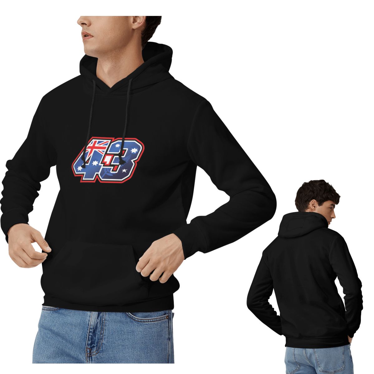 잭 밀러 넘버 43 호주 후드티 남성 여성 캐주얼 풀오 - Jack Winter Clothing 리뷰 및 가격