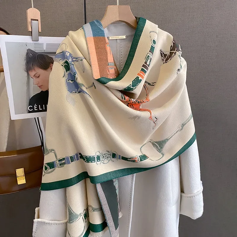 2024 럭셔리 따뜻한 파시미나 목도리 여성 스카프 두 - Cashmere Scarf Wrap 리뷰 및 가격